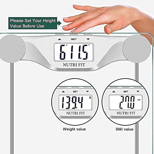 NUTRI FIT balanza digital para baño y cocina 2 en 1 miniatura 4