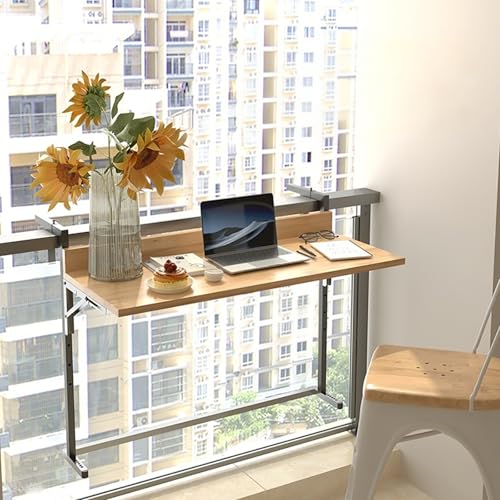 Table suspendue pour balcon et table d'appoint murale rabattable