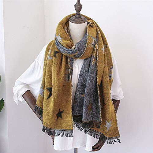 Écharpe chaude contre le froid hivernal avec ce grand poncho doux pour femme.
