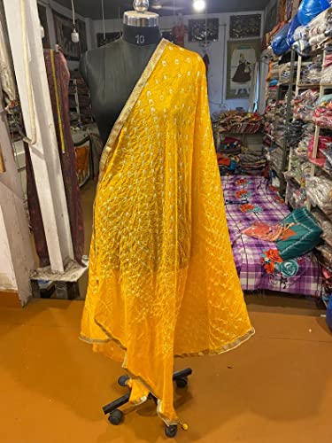 Wholesale Lot Of Solid Color Dupatta, Bandhej Dupatta tapara Silk Bandhani Bandhej Women Heavy Dupatta with Lace & latkan3