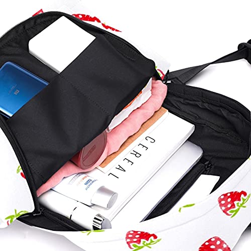Hand Draw Stawberry Pattern Laptop Backpack For Men Women, Anmarco Lightweight Travel Rucksack School Backpack Casual Daypack #TOP4