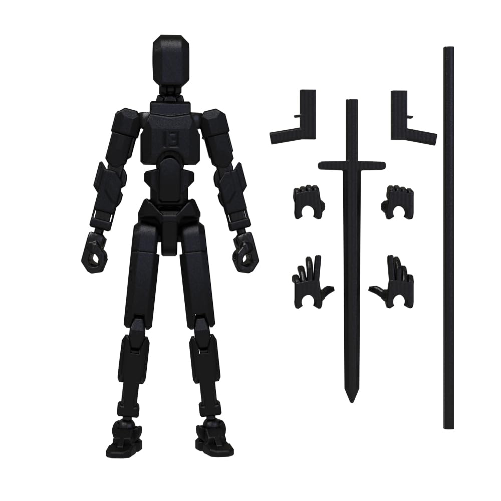 Amazon.com: MerryXD T13 3D Action Figure,Assembly Completed Dummy
