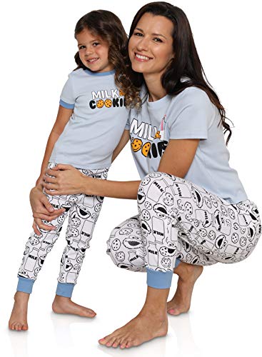 Sesame Street Cookie Monster Women, Girls or Toddlers Mommy and Me 2 Piece Pajama Set4