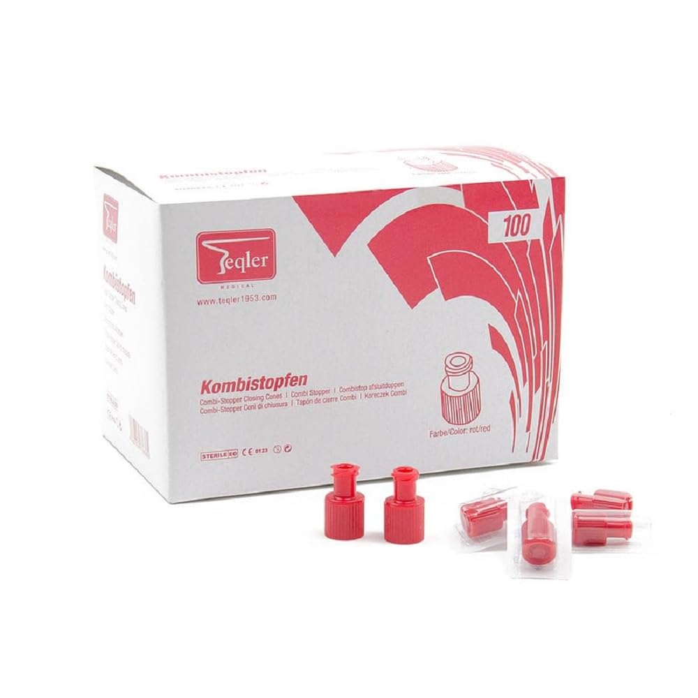 Teqler Luer-Lock Set 100 pezzi Rosso