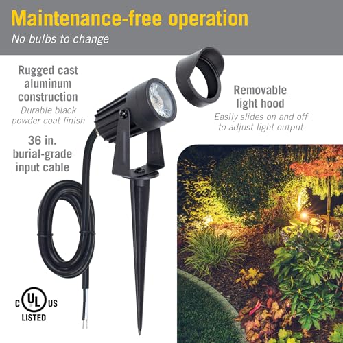 Image of Armacost Lighting White 3W LED Landscape Light with Spike 412923