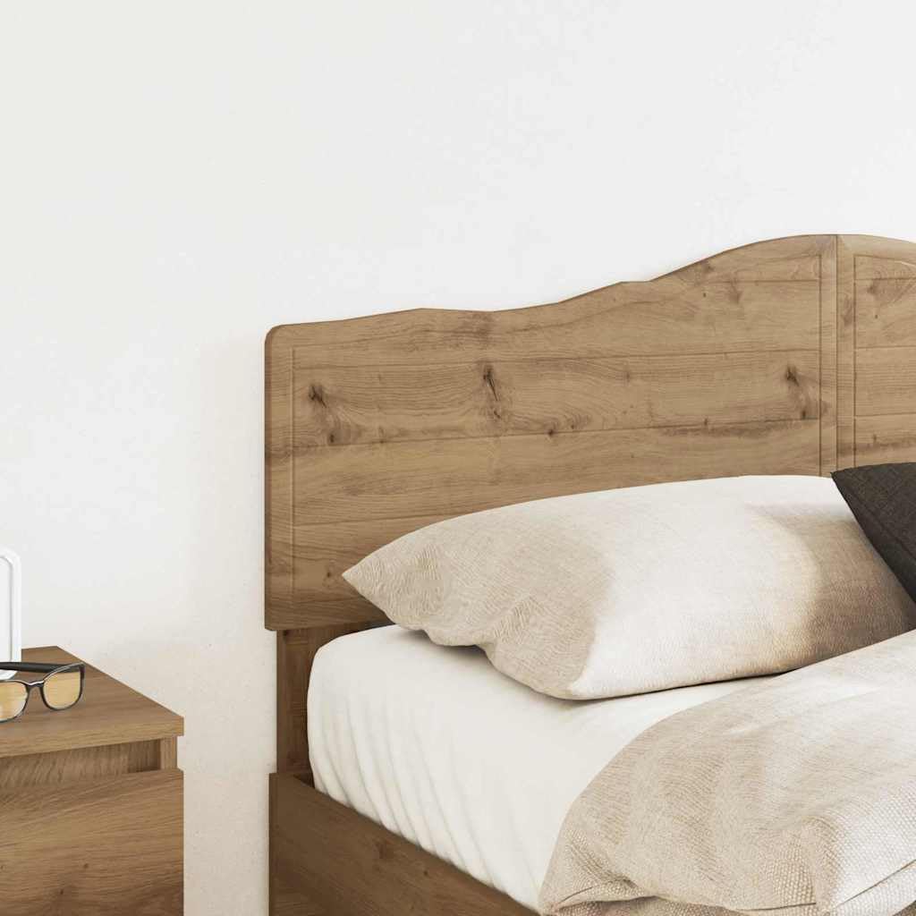 Cabecero de madera de roble Artisan, 150 cm, cabecero de cama, cabecero de cama y respaldo para cama, dormitorio -E