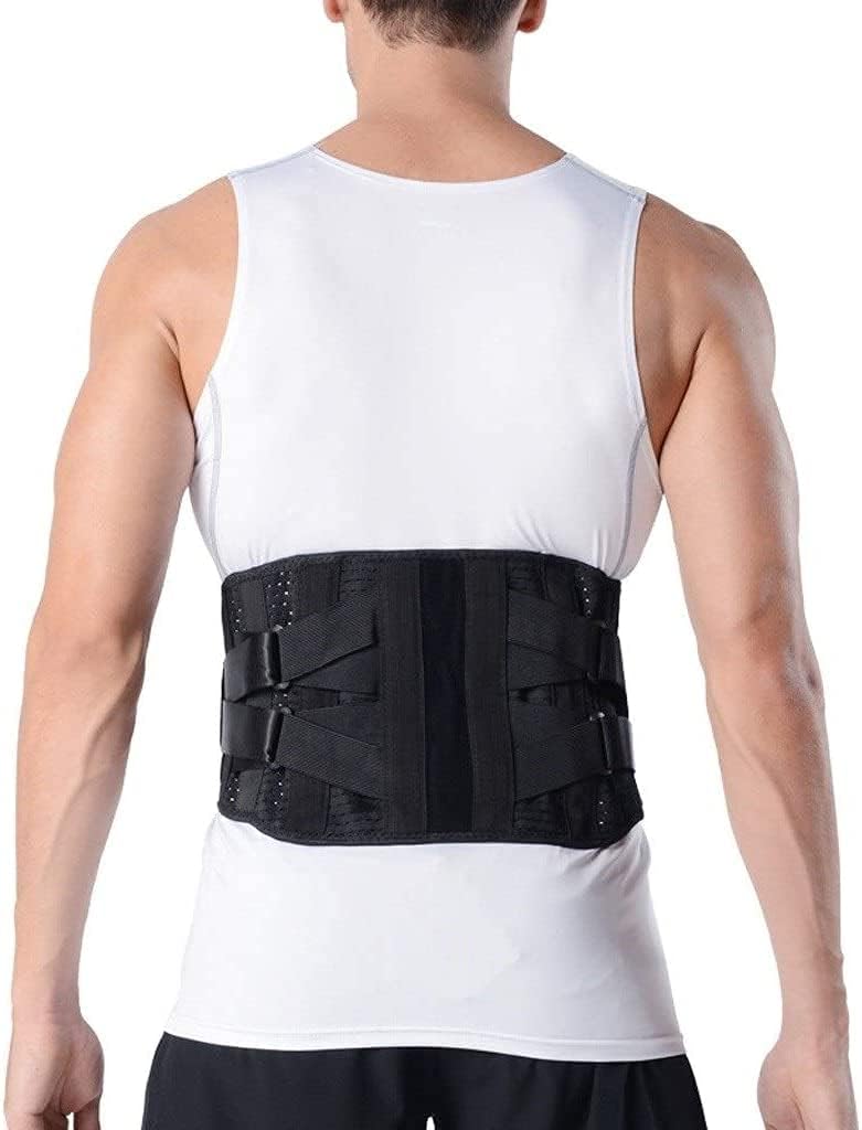 Breathable Waist Support Lumbar Support Belt Adjustment Lower Back Pain Relief Belt for Men Women Herniated Discs (Size : Medium)