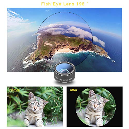 image for FengzeTech Phone Camera Lenses for Smartphone 4 in 1 Cell Phone Lens K