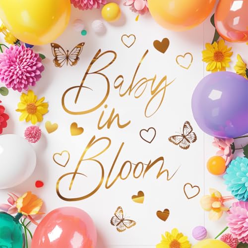Vinilo Decorativo Baby Shower Dorado 12x24 pulgadas