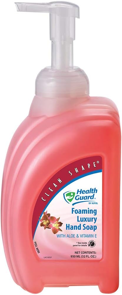 Kutol Health Guard 69014 Foaming Luxury Hand Soap, 950 mL Clean Shape Pump Bo...