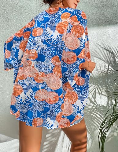 Image of BB&KK Women's Floral Kimono Summer Short Cover Ups Tops
