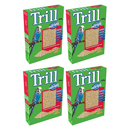 Bird Supplies Trill Nutrivit Complete Budgie Food With Vitamins 500g (4 Pack)