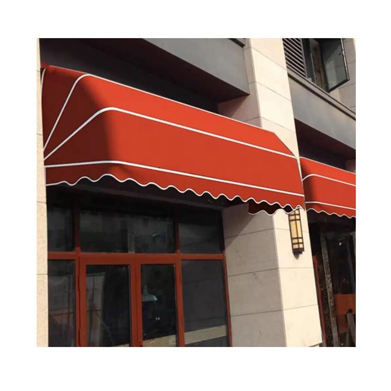 Store banne pour fenêtre et entrée avec protection solaire polyester et cadre galvanisé robuste