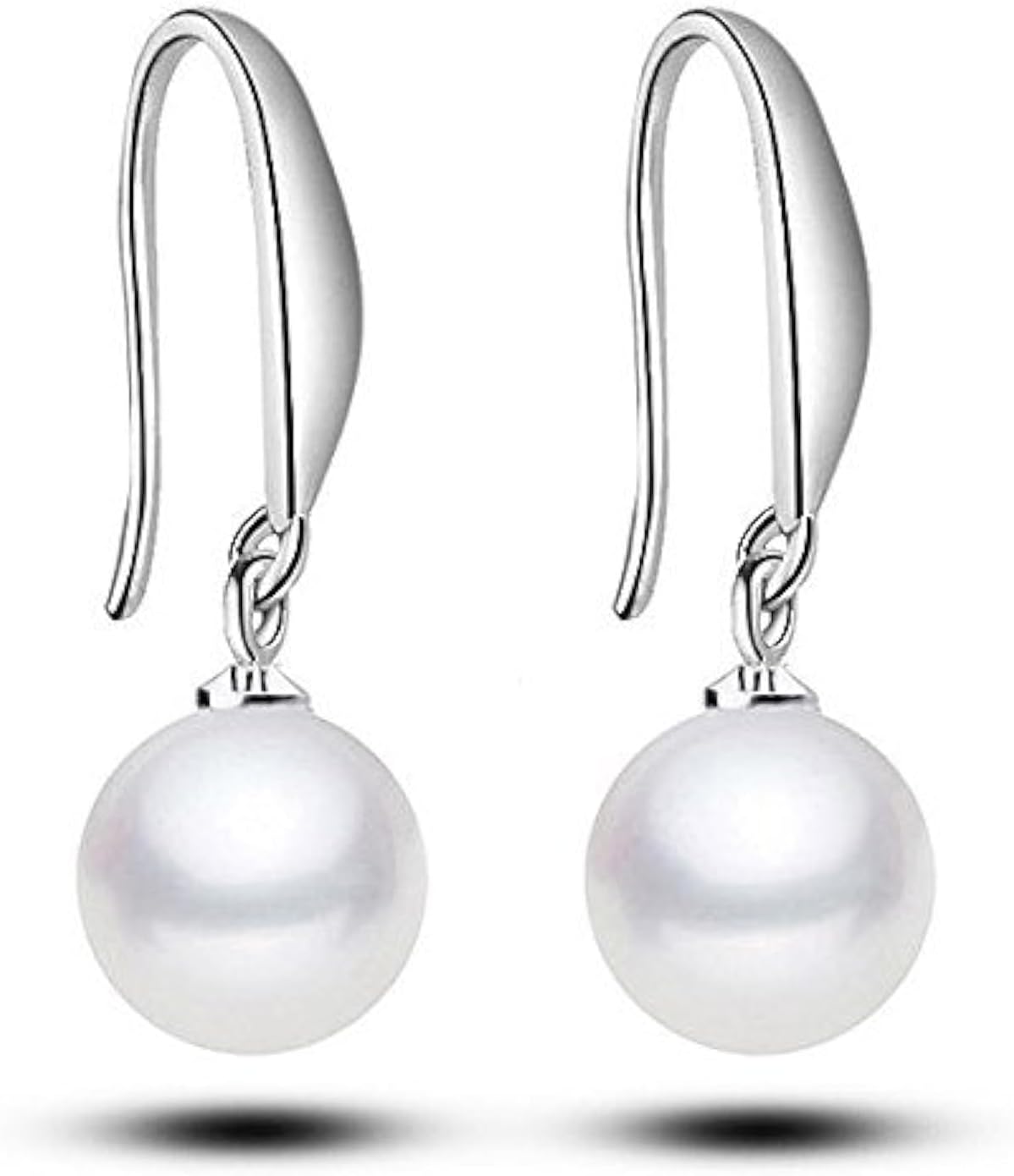 Silver Plated Pearl Dangle & Drop Earrings For Women(Silver)(8412er)