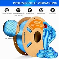 ERYONE Silk PLA Filament 1.75 mm, 3D-Drucker Filament PLA, 0,03 mm, 1 kg/Spule, Silk Blau – Ansicht 4