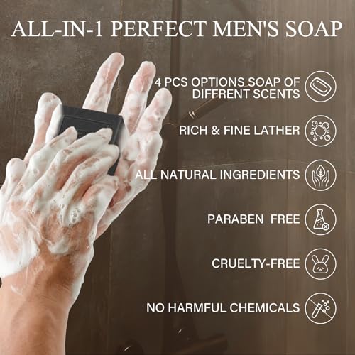 Shvyog CD2 -438 4 Pcs Mens Soap, Mens Bar Soap thumb #5