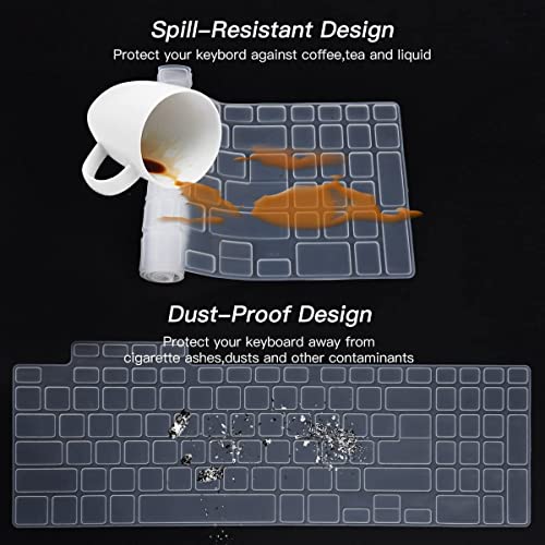 Image of Saco Laptop Keyboard Cover Compatible for ASUS TUF 2023 2022 A15 / A17 / F15 / F17 Gaming Laptops & ASUS TUF 2023 A16 & ASUS TUF 2024 A15 Gaming Laptops (Clear Silicone)
