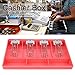 JEOZBM Money Tray, Cash Register Drawer Insert Replacement, Money Storage Case with Metal Clip, 4 Bills 3 Coins Compartments for Cashier (33cm-Rose)