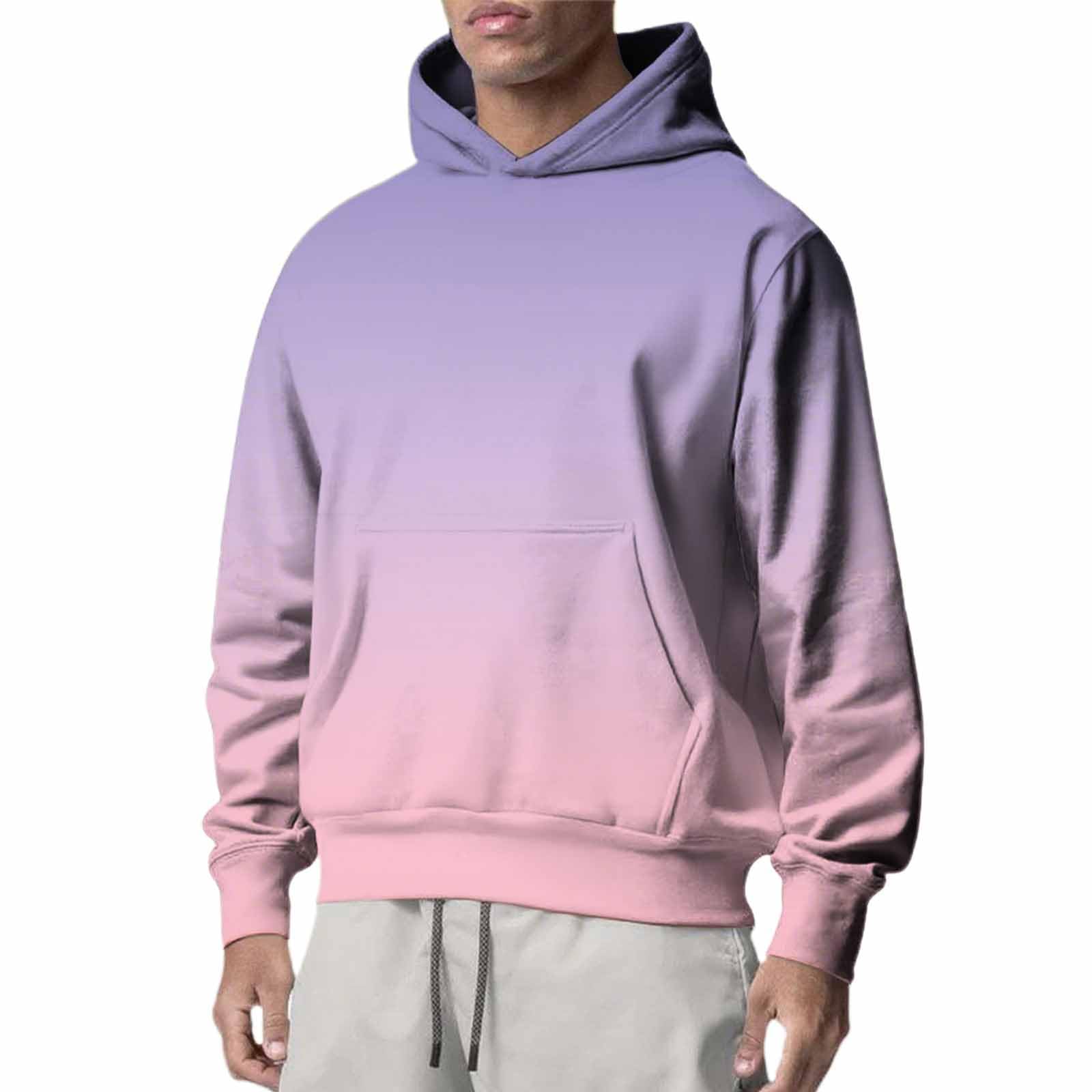 Ropa Protección Solar Sudadera De Manga Larga Otoño para Hombre, Exteriores, Camisa Lana Hombre (Pink, L) Gym Impermeable Chaqueta Gimnasio Ciclismo Camiseta Jersey Corta Oversized