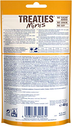 Vitakraft Hundesnack Treaties Minis Leberwurst, 8X 48g & Hundesnack Beef Stick Rustico, 7X 55g