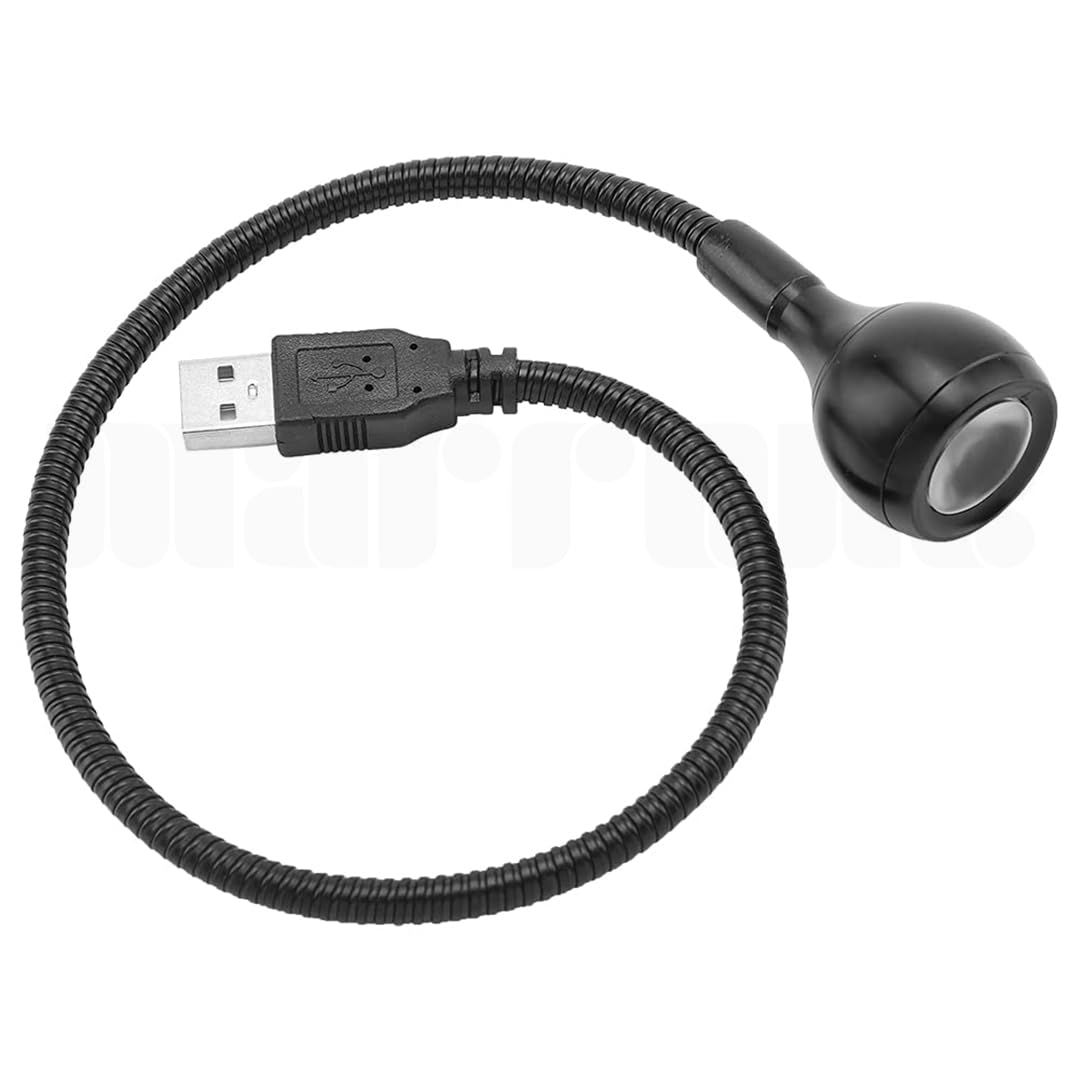 Marrone Portable Mini USB Lamp, Flexible Gooseneck Keyboard Light for Laptop (Pack of 1)-image-47