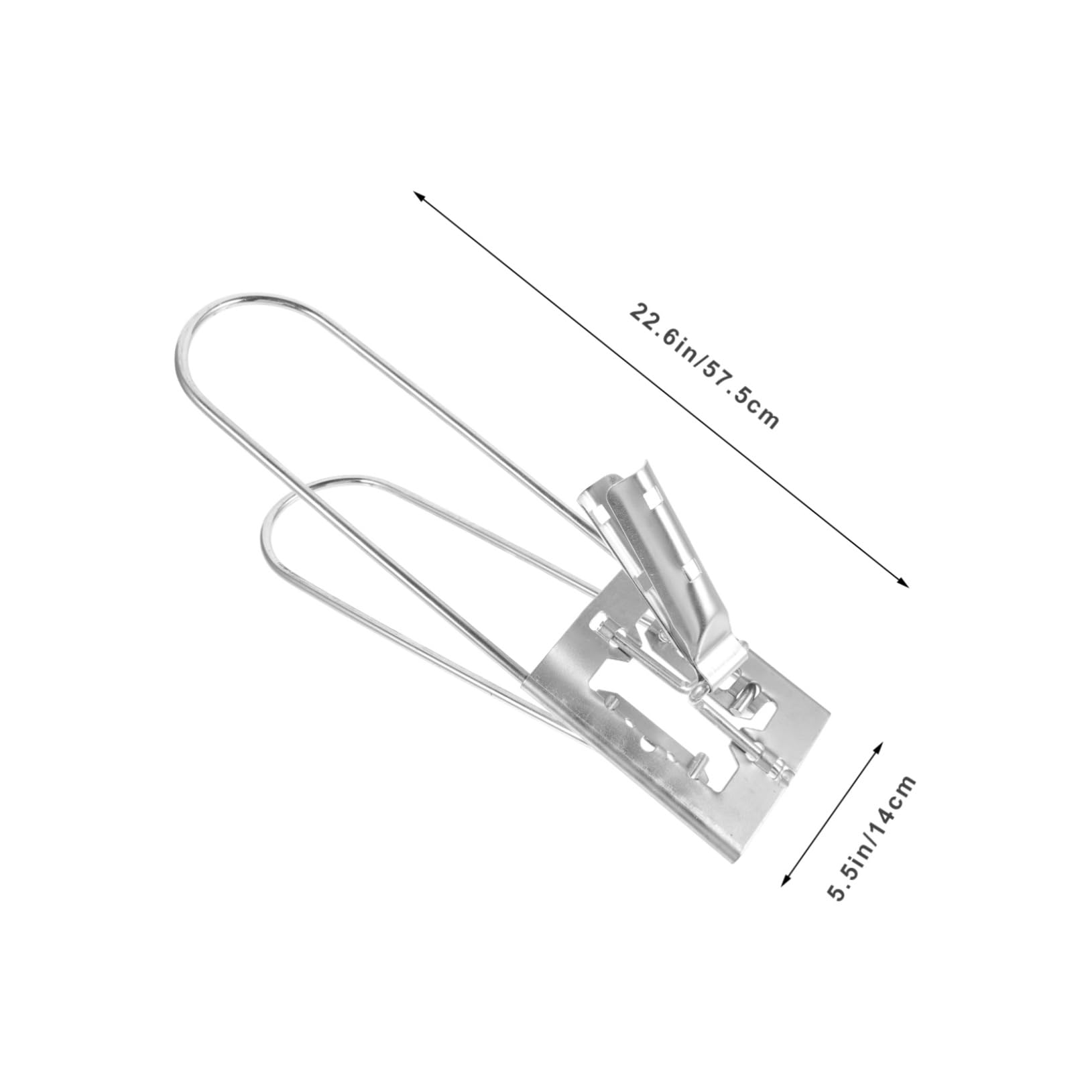 Marco para Trapeador de Acero Inoxidable Plata Cabezal de Tela Reemplazable y Limpieza , Soporte Plegable para Mopa de Polvo y Suelo