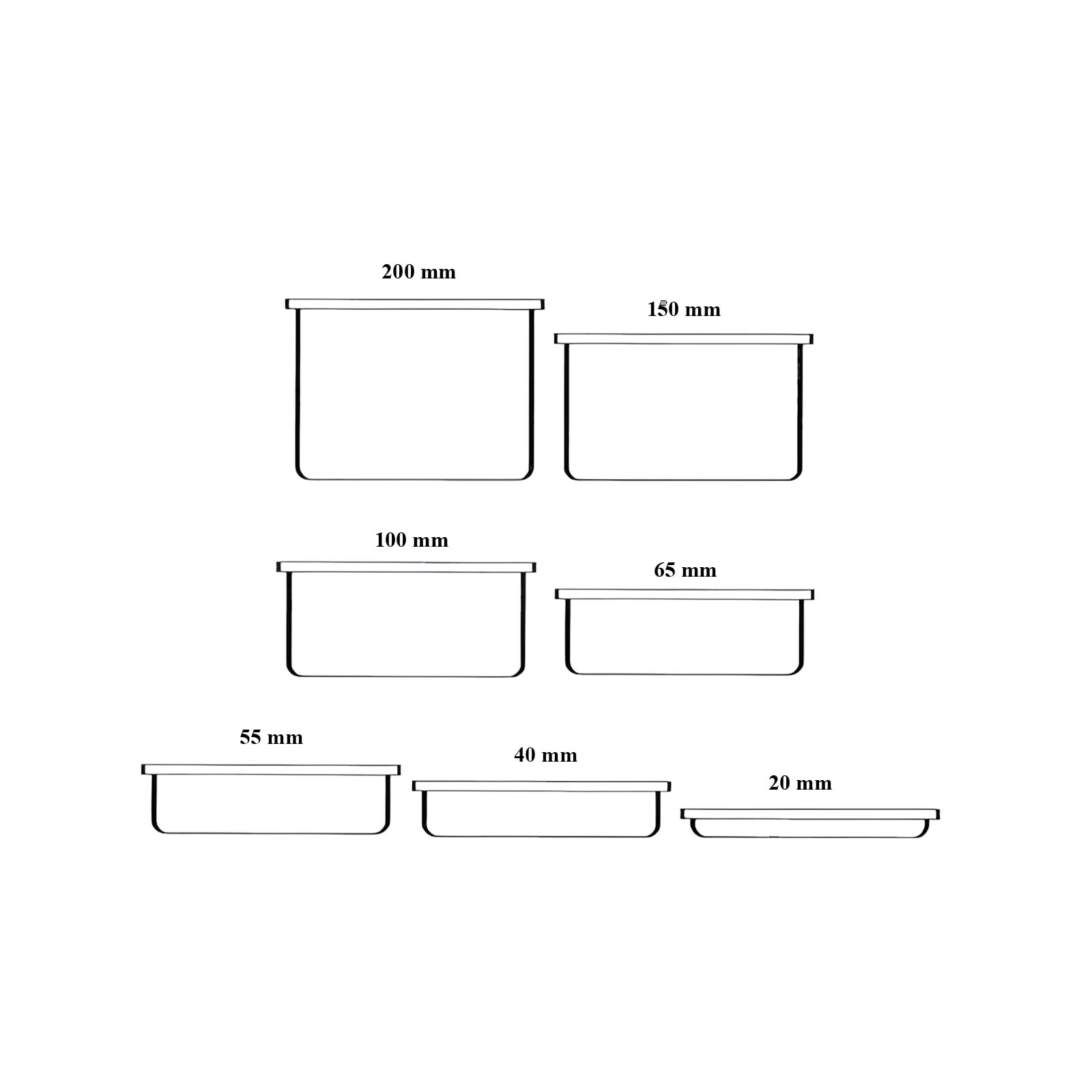 Comas Contenitore Gastronorm GN 1/6, 176x162 mm, Acciaio Inox, Bordo Piano, Impilabile, Resistente - Frigoriferi, Forni, Scaffali, Dispense, Carrelli - Professionale, Catering (H100 mm)