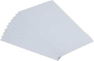 PATIKIL 10 Láminas de Acero Galvanizado, Placas de Acero Galvanizado de 15x10 cm y 0,5 mm de Grosor para Reparación de Tejados, Fijación, Manualidades y Proyectos de Bricolaje