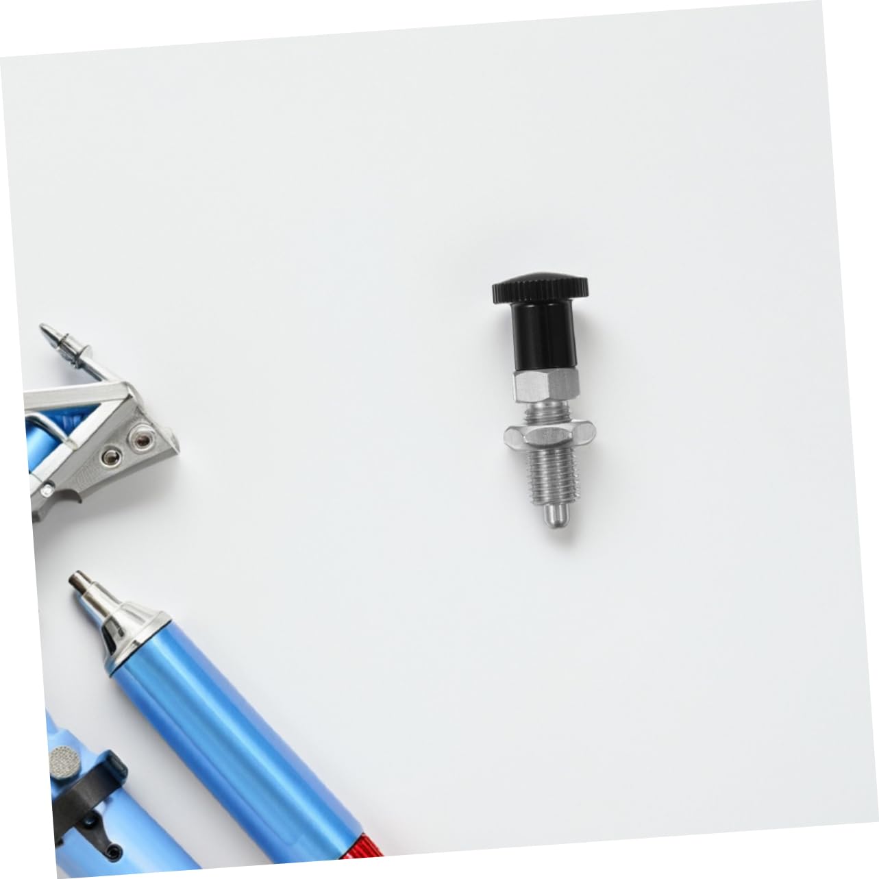 2PCS Stainless Steel Spring Loaded Knob Plunger with Locking Mechanism Self-Locking Spring Indexing Pin for Tool Boxes and Accessories