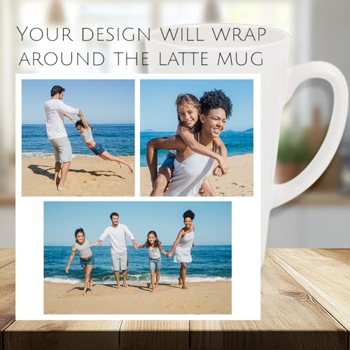 Mug personalizable de cerámica con collage de fotos 11 oz miniatura 3