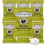 Deep River Snacks Chips – Kosher & Gluten Free Kettle Cooked Potato Chips! (New York Spicy Dill Pickle) (Pack of 6)