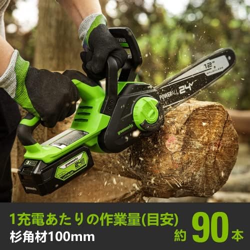 Greenworks(グリーンワークス) 24V充電式電動チェーンソー Amazon | Greenworks(グリーンワークス) 24V充電式電動