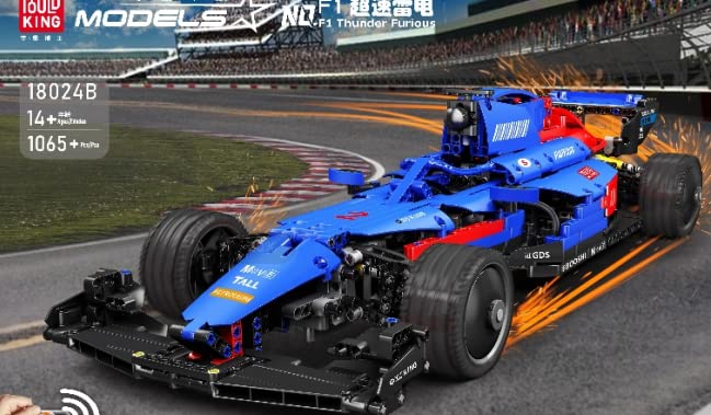 JMBricklayer Technic F1 Racing Car Building Blocks Kit 61125, RC Car Model Kits for Adults to Build, Collectible or Display Sports Car Toys, F1 Race Car Idea Gifts for Boys Adults (1065 Pieces)