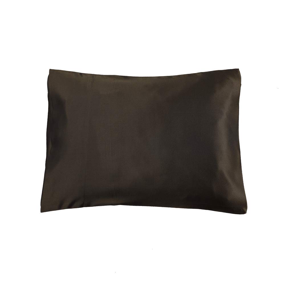 LilySilk 100% Silk Pillowcase Baby Toddler Travel Size, Chocolate, 15" x 22"