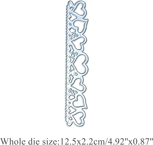 Miniatura 2 de Troqueles de metal con borde de corazón, marco de corazones huecos, plantillas de troqueles de corte de boda, manualidades, tarjetas de corte para