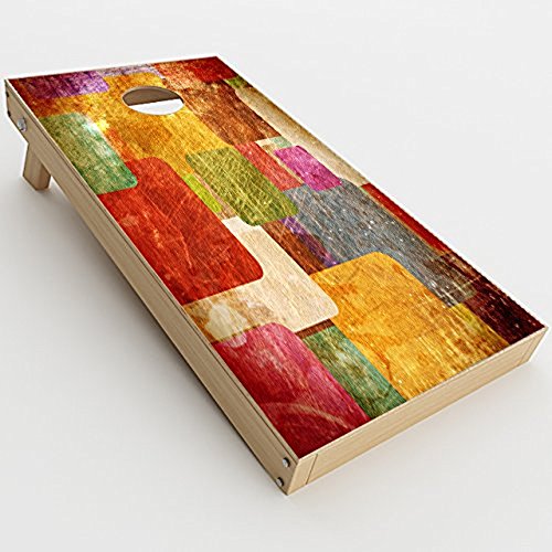 Skin Decal Vinyl Wrap for Cornhole Game Board Bag Toss/Grunge Pattern