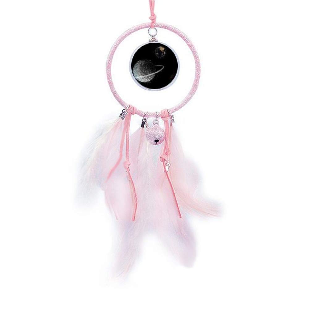 Atrapasueños blanco Universo con campana pequeña para dormitorio