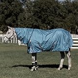 Equinavia Thunder 360 Detachable Neck Turnout Sheet - Bluestone Blue - 81 in