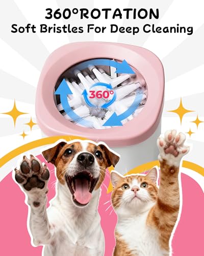 Image of Electric Dog Paw Cleaner for Dogs,2 Speeds Automatic Dog Foot Paw Washer for Medium Large Cat Dog Pet