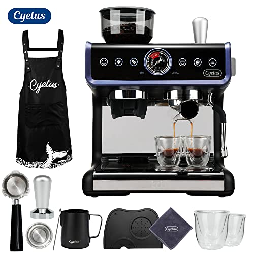 CYETUS-All-in-One-Espresso-Machine-for-Home-Barista-CYK7601-Coffee-Grinder-Milk-Steam-Frother-Wand-for-Espresso-Cappuccino-and-Latte-Black CYETUS-All-in-One-Espresso-Machine-for-Home-Barista-CYK7601-Coffee-Grinder-Milk-Steam-Frother-Wand-for-Espresso-Cappuccino-and-Latte-Black