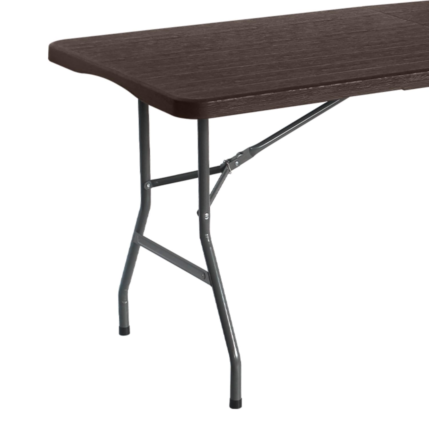 THINIA HOME Mesa Plegable Rectangular Efecto Madera 180x74x74cm