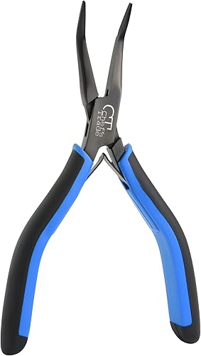 Miniatura 6 de Alicates de hueso de pescadopinzas de acero inoxidable curvadas con agarre antideslizante negro