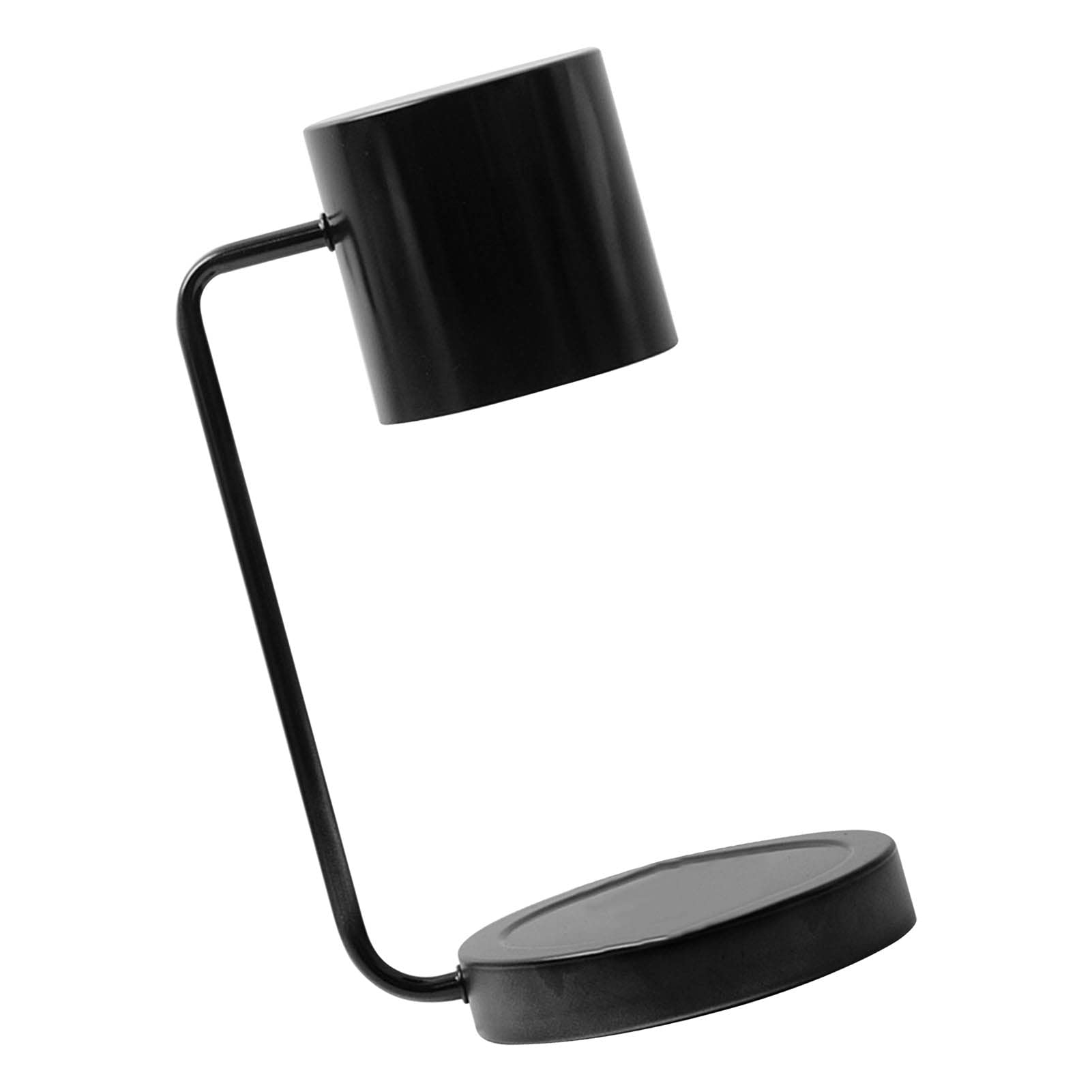 Fockety Lámpara Calentadora de Velas, Forma Exquisita de Lámpara de Vela Electrónica de Atenuación Continua para Dormitorio (Negro)