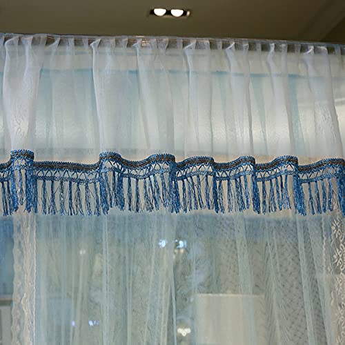 Dosel de cama rosa de 2x2,2m con riel en U y encaje elegante 2