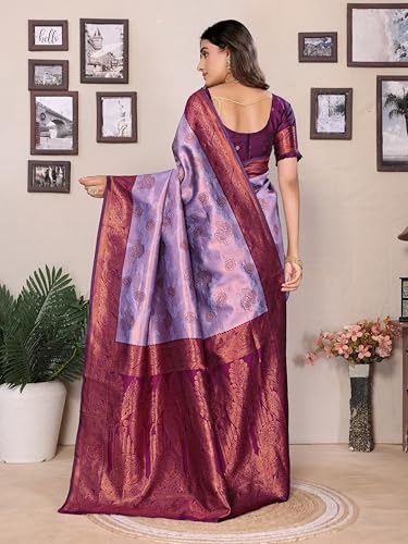 Image of Avantika Fashion Women's Kanjivaram Soft Silk Banarasi Sarees With Blouse Piece For Women