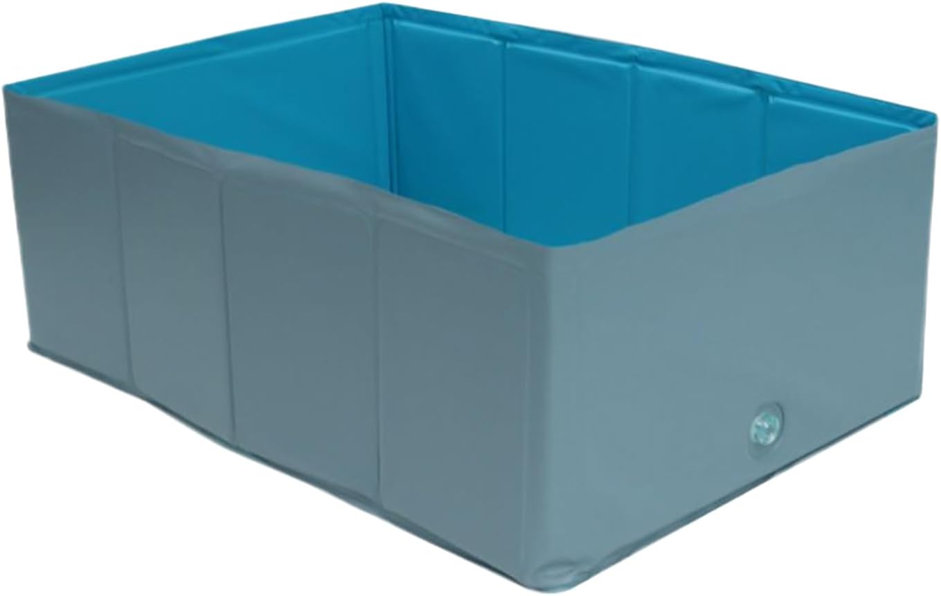Foldable Dog Swimming Pool | Puppy Water Play Padding Toy, Puppy Paddling PVC Pet Swim Tub for Summer Cooling Outdoor Garden Beach Backyard Kids