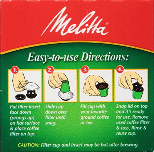 Melitta Javajig Replacement Single-Serve Paper Coffee Filters, White, 60 Count #TOP3