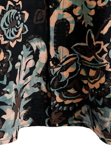 Image of VATPAVE Mens Casual Hawaiian Floral Shirts Short Sleeve Button Down Tropical Shirts Beach Summer Shirts