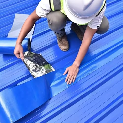 Image of Serplex Roof Repair & Sealant Tape, Waterproof & UV Resistant, 10cm x 5m, Heavy Duty Leak Stopper for Roofs, Gutters, Pipes, RVs, Easy Peel & Stick, Strong Adhesive Thicken Multipurpose Outdoor Tape