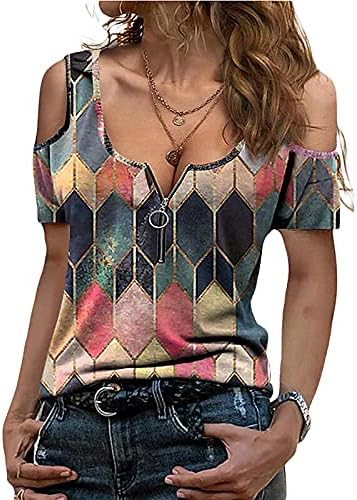 HANSENG Womens Casual Short Sleeve Tops 